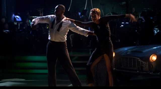 Jimmy and partner performing on Strictly
