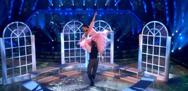 Amber Davies dancing on Strictly