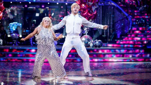 Ellie and partner performing on Strictly