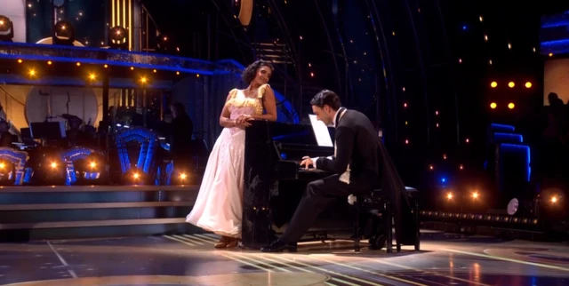 Balvinder Sopal and partner Julian on Strictly