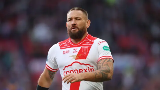 Hull KR's Jared Waerea-Hargreaves warms up before the Grand Final