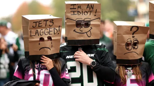 New York Jets fans at NFL in London