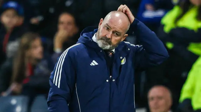 Steve Clarke scratches his head
