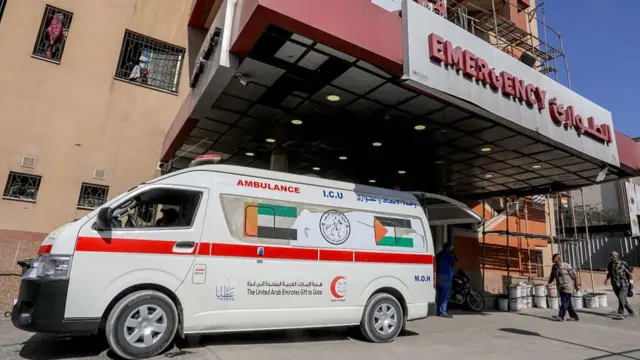 Nasser Hospital in Khan Yunis, Gaza on September 24, 2025.