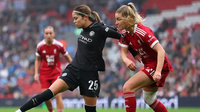 Liverpool v Man City action