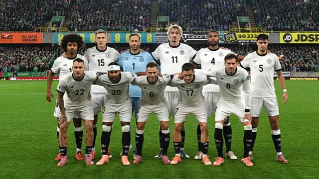 Germany team ahead of kick-off against Northern Ireland