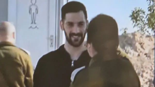 Gali Berman is also seen meeting Israeli soldiers in Gaza this morning.