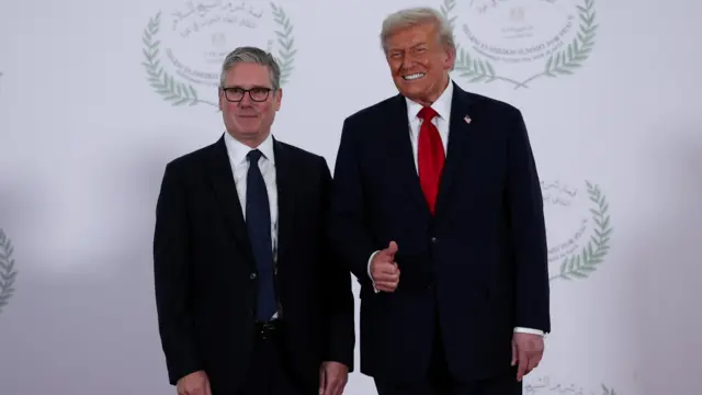 Keir Starmer and Donald Trump