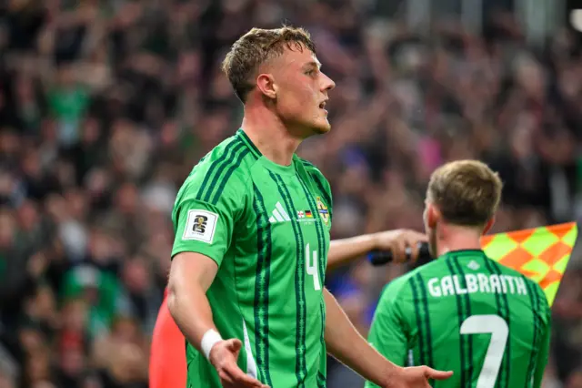 Daniel Ballard of Northern Ireland