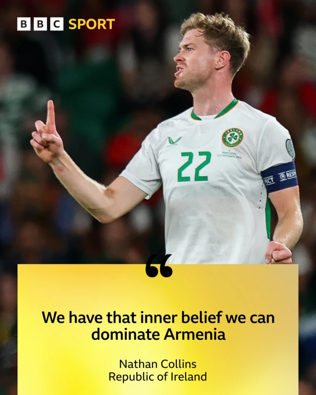 Republic of Ireland captain Nathan Collins