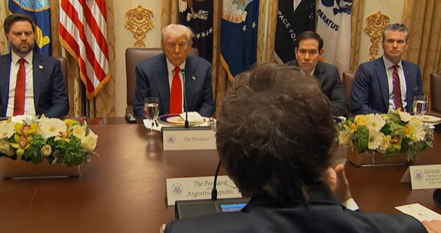 Donald Trump's cabinet meets with Argentine President Javier Milei