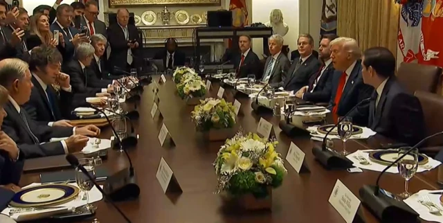 Trump cabinet and Milei