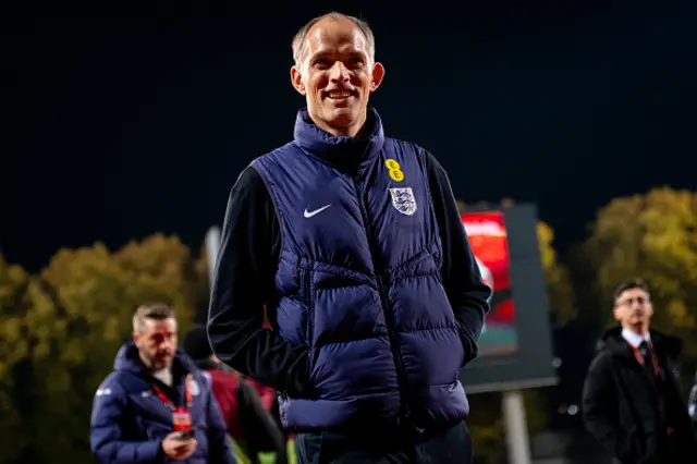 Thomas Tuchel looks on
