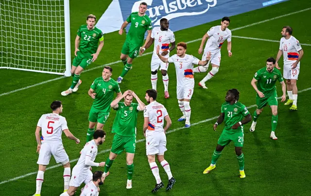 Jake O'Brien reacts to missed chance