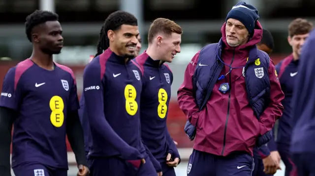 Thomas Tuchel in training