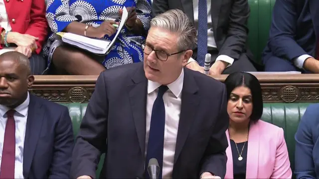 Prime Minister Sir Keir Starmer speaking during Prime Minister's Questions in the House of Commons, London
