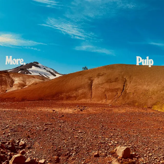 Pulp's album cover, which shows a desert landscape and a blue sky