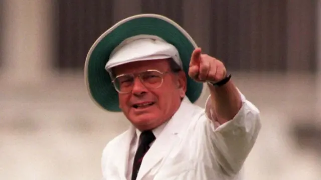 File photo dated 30-07-1996 of former Test umpire Harold 'Dickie' Bird who has died at the age of 92, Yorkshire County Cricket Club have announced. Issue date: Tuesday September 23, 2025