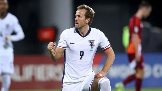 Harry Kane celebrates