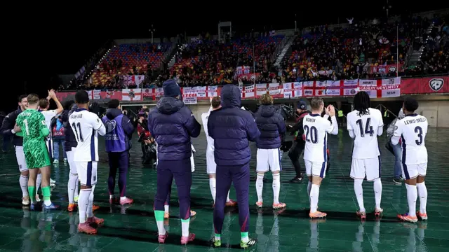 England fans and players