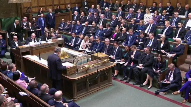 Starmer faces the Conservative benches