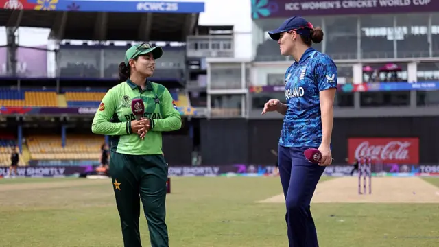 Fatima Sana of Pakistan and Nat Sciver-Brunt of England