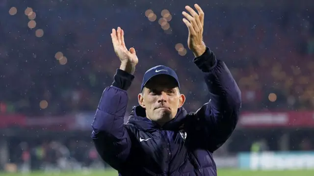 Thomas Tuchel applauds England fans