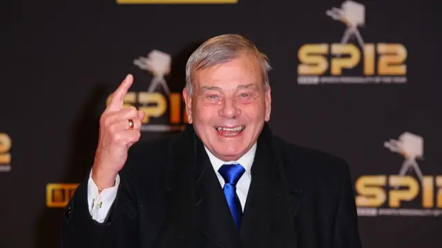 Dickie Bird arrives at the Excel Centre in London for the BBC Sports Personality of the Year Awards 2012 , London. 16 December 2012 June 2012