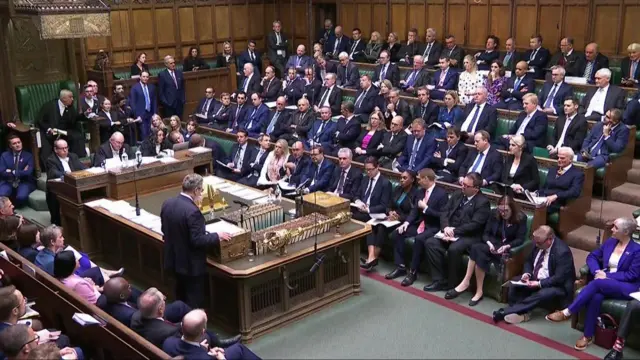 Prime Minister Sir Keir Starmer speaking during Prime Minister's Questions in the House of Commons, London