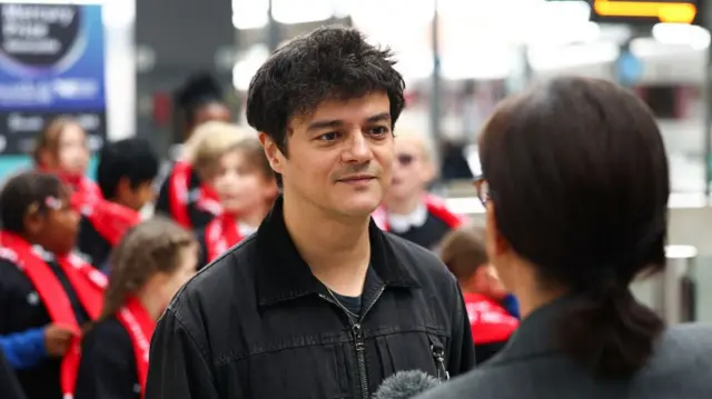 Jamie Cullum arrives at the Mercury Prize awards ceremony in Newcastle