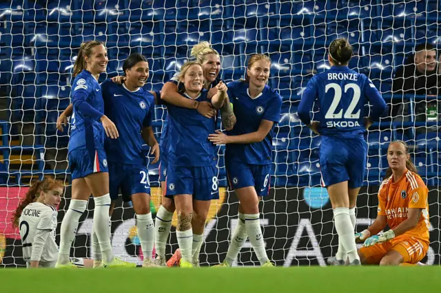 Chelsea celebrate a goal