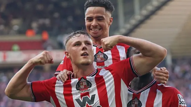 Sunderland defender Dan Ballard celebrates after scoring