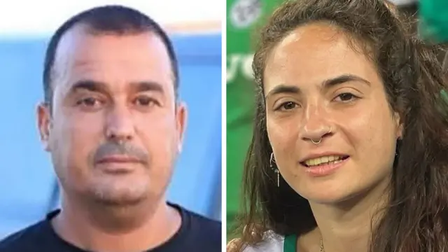 Sergeant-major Muhammad al-Atarash and Inbar Hayman