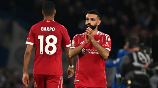 Mohamed Salah applauds Liverpool fans