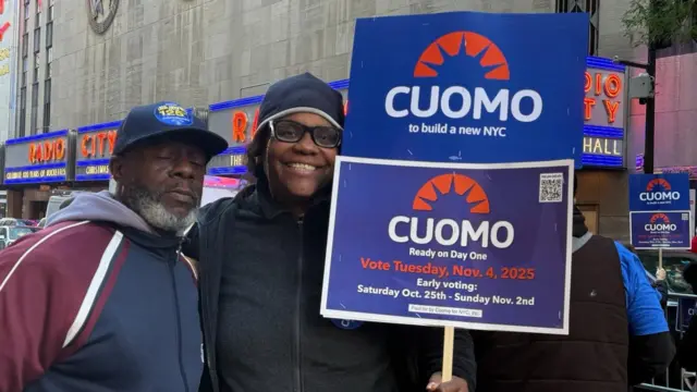 Jennita Black and her friend and fellow supporter, Caesar
