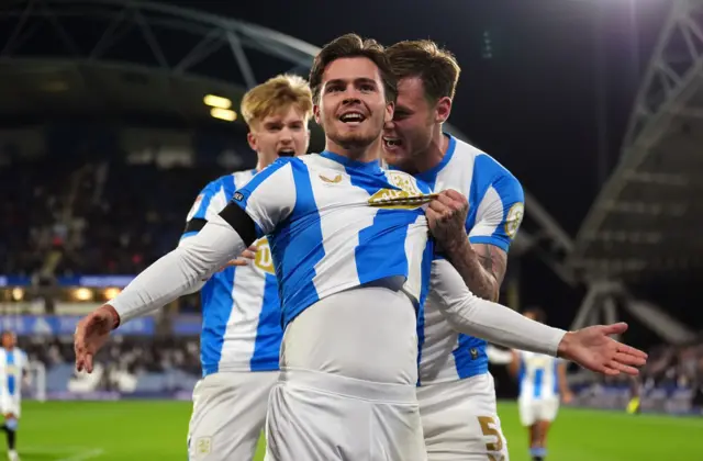 Huddersfield celebrate
