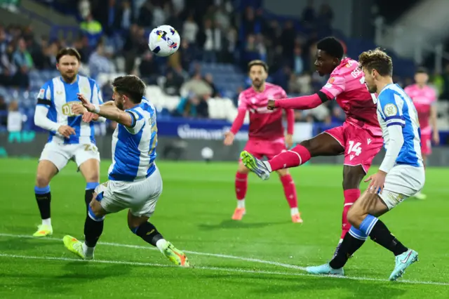 Jordi Osei-Tutu of Bolton Wanderers shoots at goal