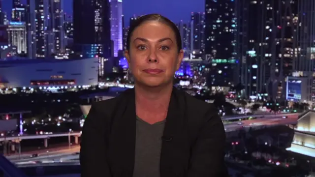 Haley Robson looks to camera during the interview