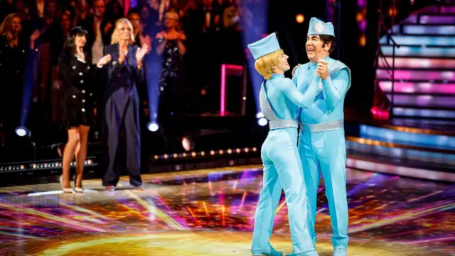 Ross King and Jowita Przystal on the dance floor