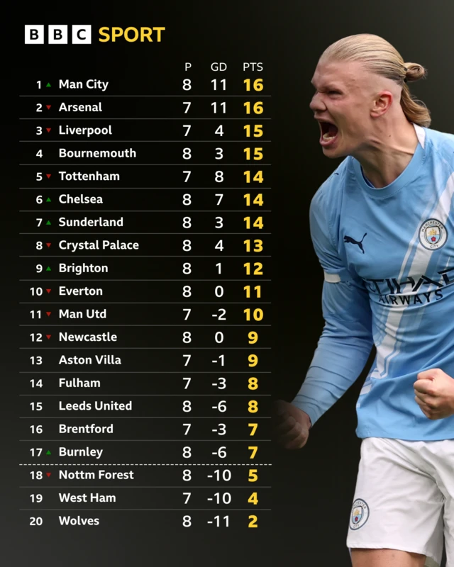 Premier League table