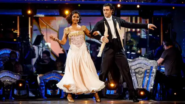 Balvinder Sopal and Julian Caillon during the dress rehearsal for Saturday's Strictly Come Dancing show