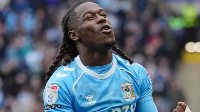 Brandon Thomas Asante celebrates scoring