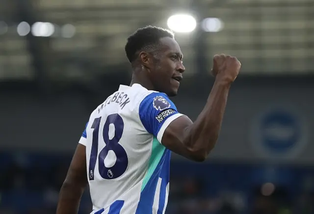 Danny Welbeck of Brighton & Hove Albion goal celebrates