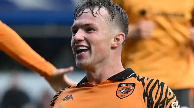 Hull celebrate scoring