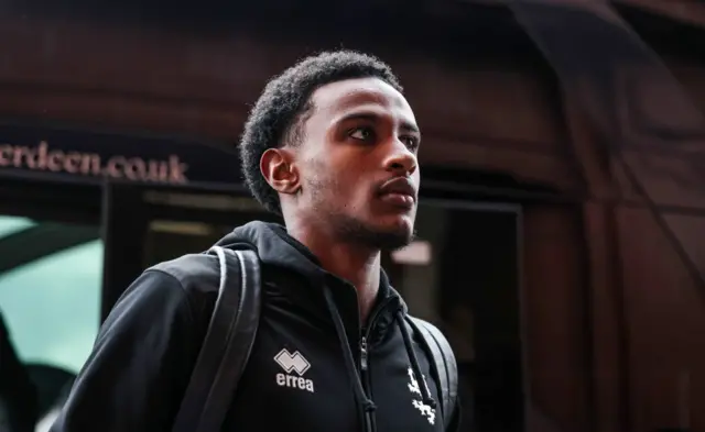 Amar Fatah arrives at Ibrox