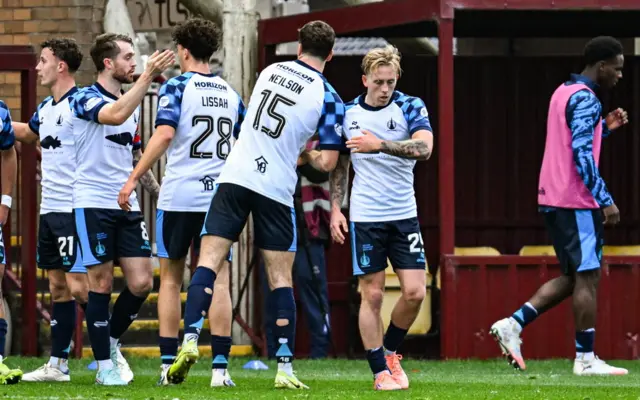 Falkirk celebrate at Fir Park