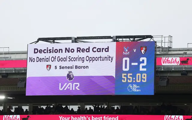 DISALLOWED GOAL sign
