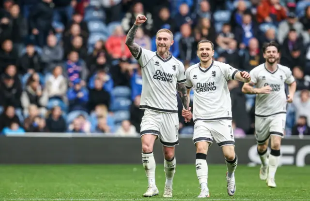 Dundee United are ahead at Ibrox