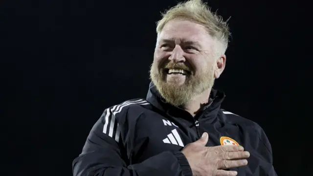 Portadown manager Niall Currie