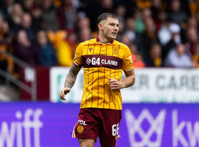 Motherwell striker Callum Hendry
